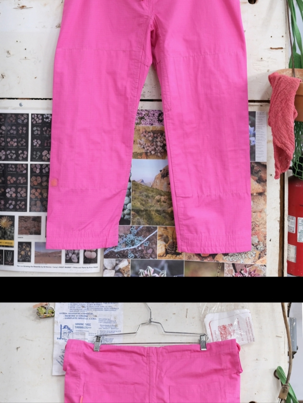 Cactus Store x Shoyoroll Sun Pants Pink Ripstop Cropped A2 L/XL Pantalon Soleil
